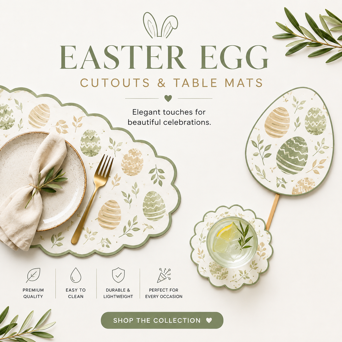 Easter Egg Cutouts & Table Mats