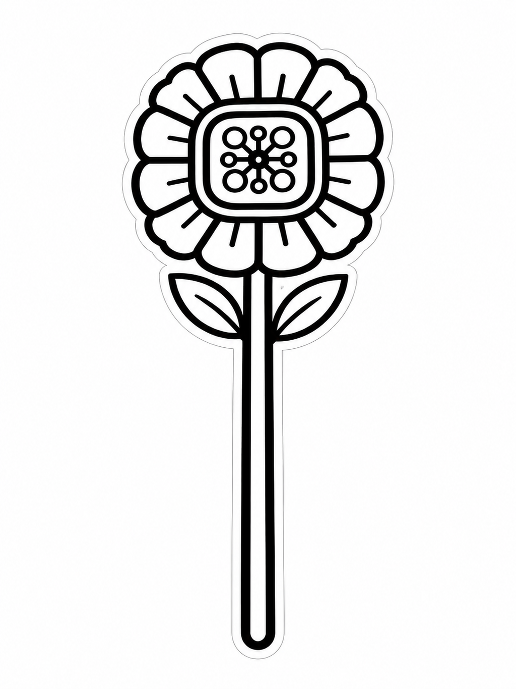 Monochrome floral  Bubble Guard sheet cutouts