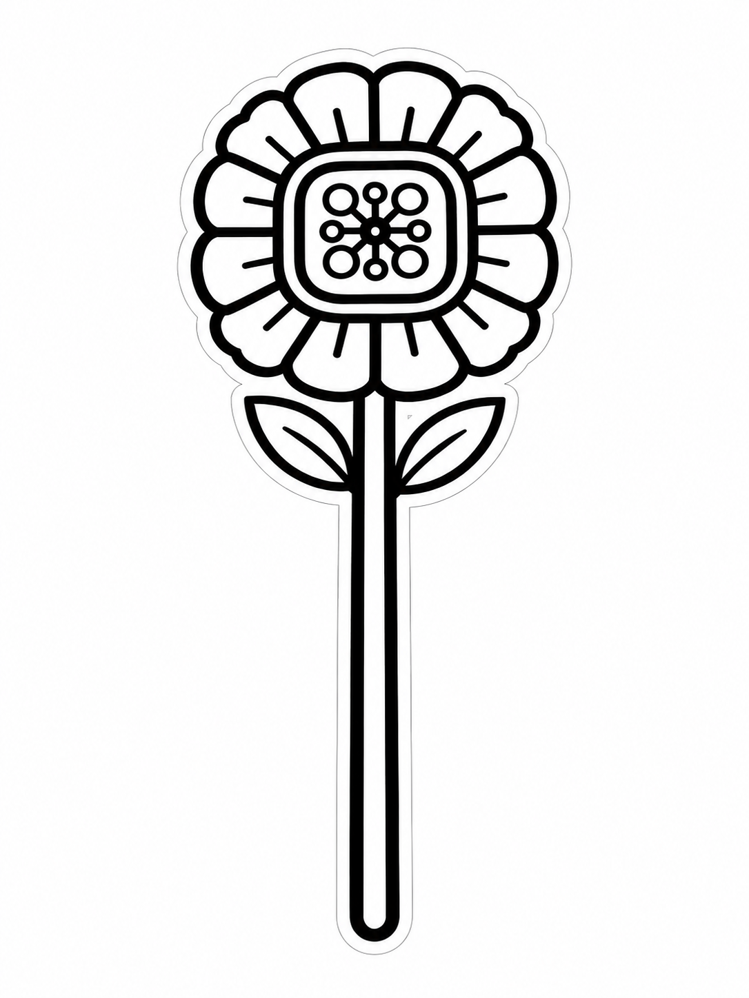 Monochrome floral  Bubble Guard sheet cutouts