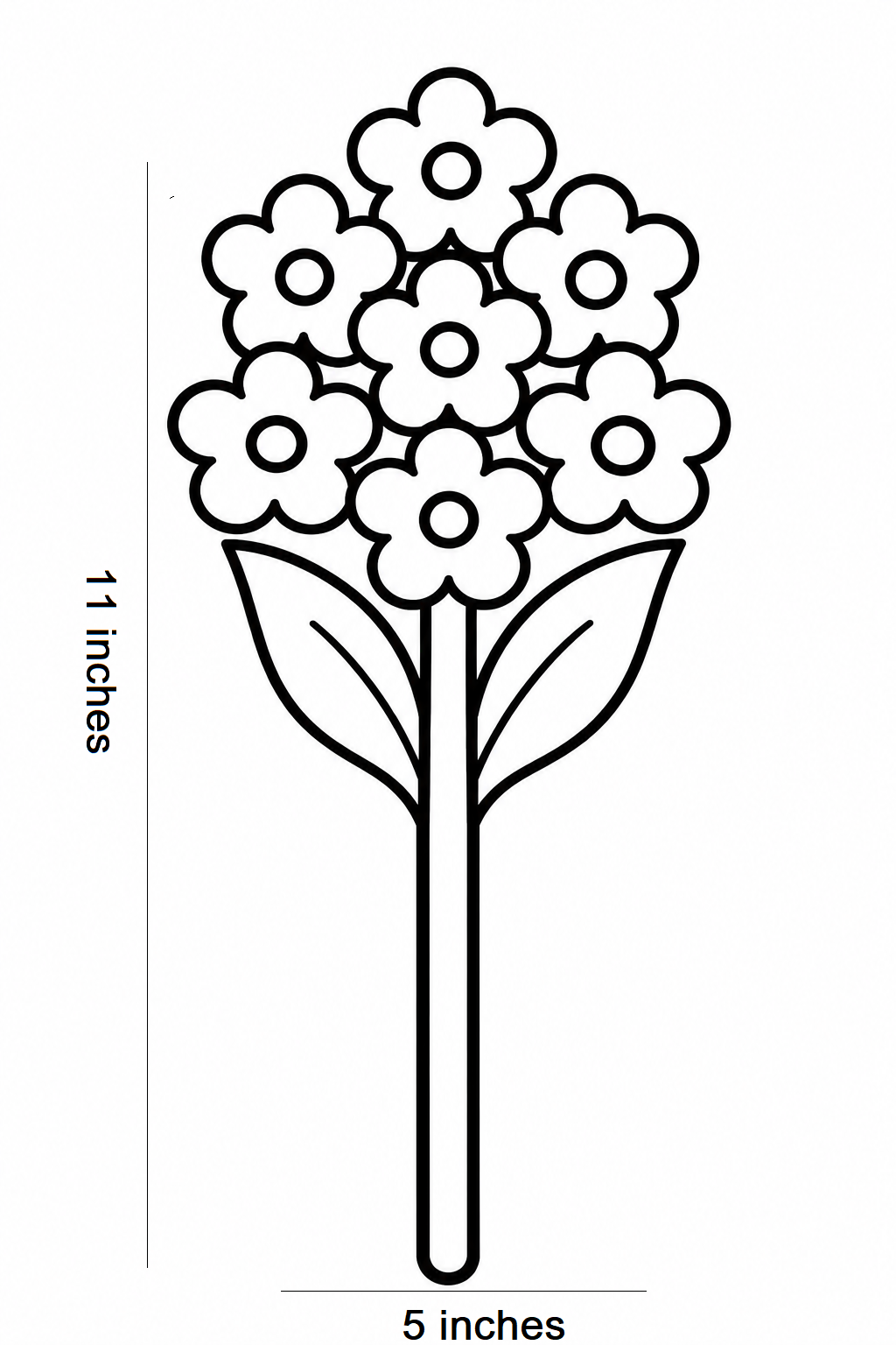 Monochrome floral cutouts / Flower Bubble Guard Sheet Cutout – Decorative Floral Die-Cut Shape for DIY Crafts, Scrapbooking, School Projects, Art & Creative Decorations