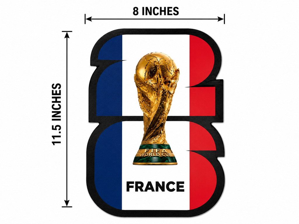 World Cup Country Cutout Bubble Guard Sheet 8 x 11.5 Inch – Spain, France, Argentina, Portugal & Brazil Flag Design – World Cup Football Soccer Theme Decorative Sheet