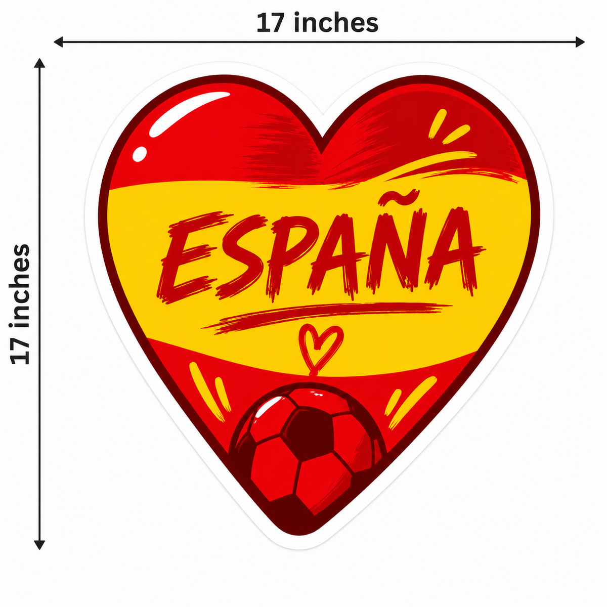 Spain Football Party Photo Booth Props Cutouts - 10 Pcs Spanish Soccer Fan Theme Party Supplies, World Cup & European Championship Decorations, Game Day Favors