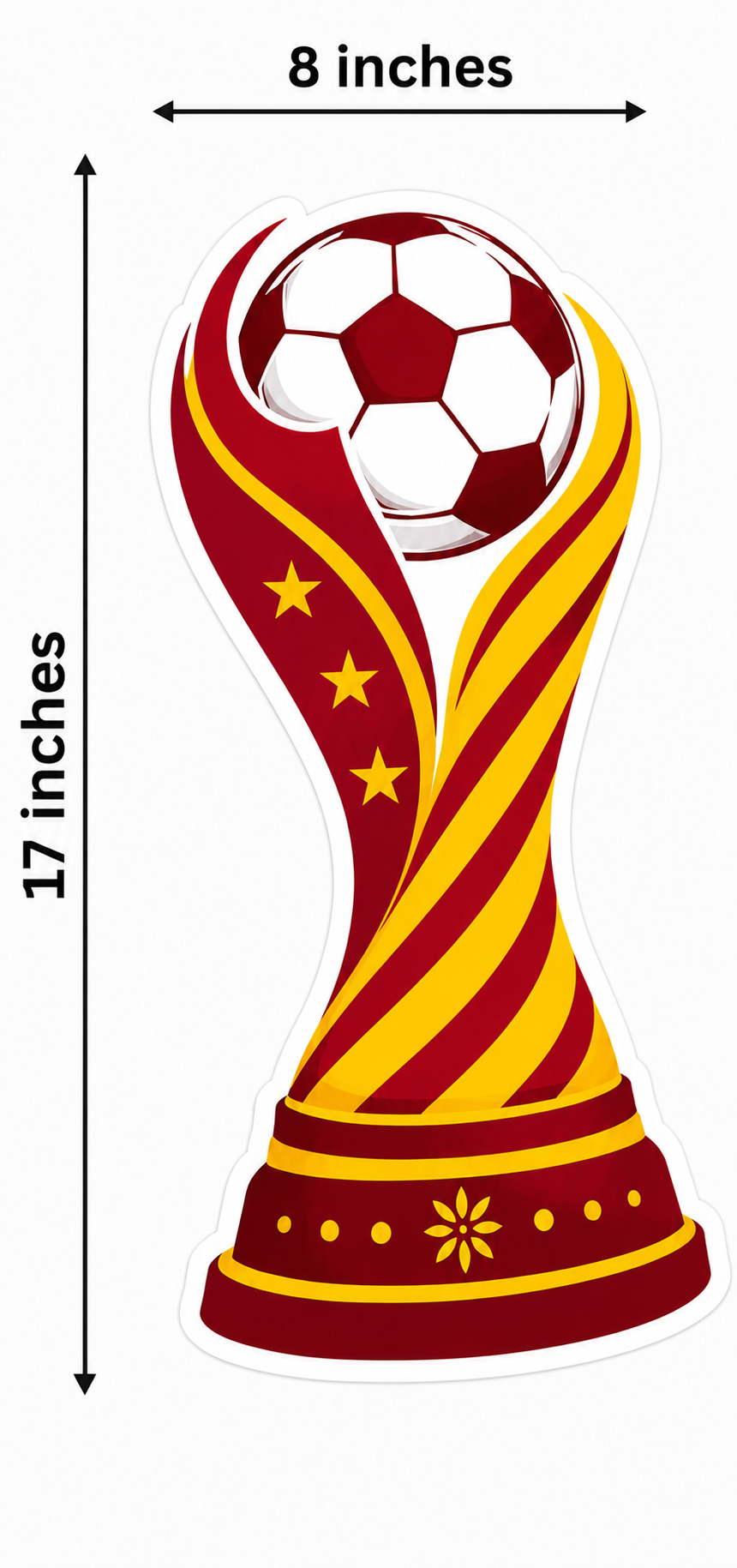 Spain Football Party Photo Booth Props Cutouts - 10 Pcs Spanish Soccer Fan Theme Party Supplies, World Cup & European Championship Decorations, Game Day Favors