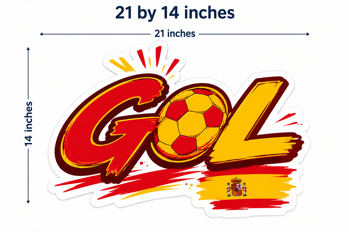 Spain Football Party Photo Booth Props Cutouts - 10 Pcs Spanish Soccer Fan Theme Party Supplies, World Cup & European Championship Decorations, Game Day Favors