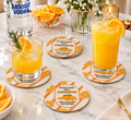 Pretty Handy With A Screwdriver" Funny Cocktail Drink Coaster | Durable, Waterproof, Lightweight Tabletop Protector for Home Bar, Kitchen, & Parties
