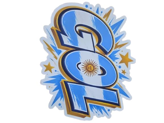 Premium Bubble Guard Sheet Cutouts Argentina Football Photo Booth Props - Premium Bubble Guard Sheet CutouTS for World Cup & Sports Fan Party Decorations
