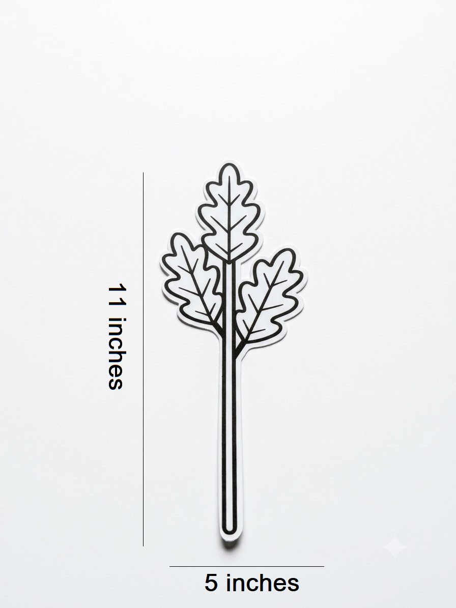 Leaf Bubble Guard Sheet Cutout – Decorative Floral Die-Cut Shape for DIY Crafts, Scrapbooking, School Projects, Art & Creative Decorations