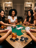 Bubble Guard Sheet Club Shape Playing Card Coasters | 5 x 4 Inches Club | Decorative Table Coasters for Home, Parties & Game Nights