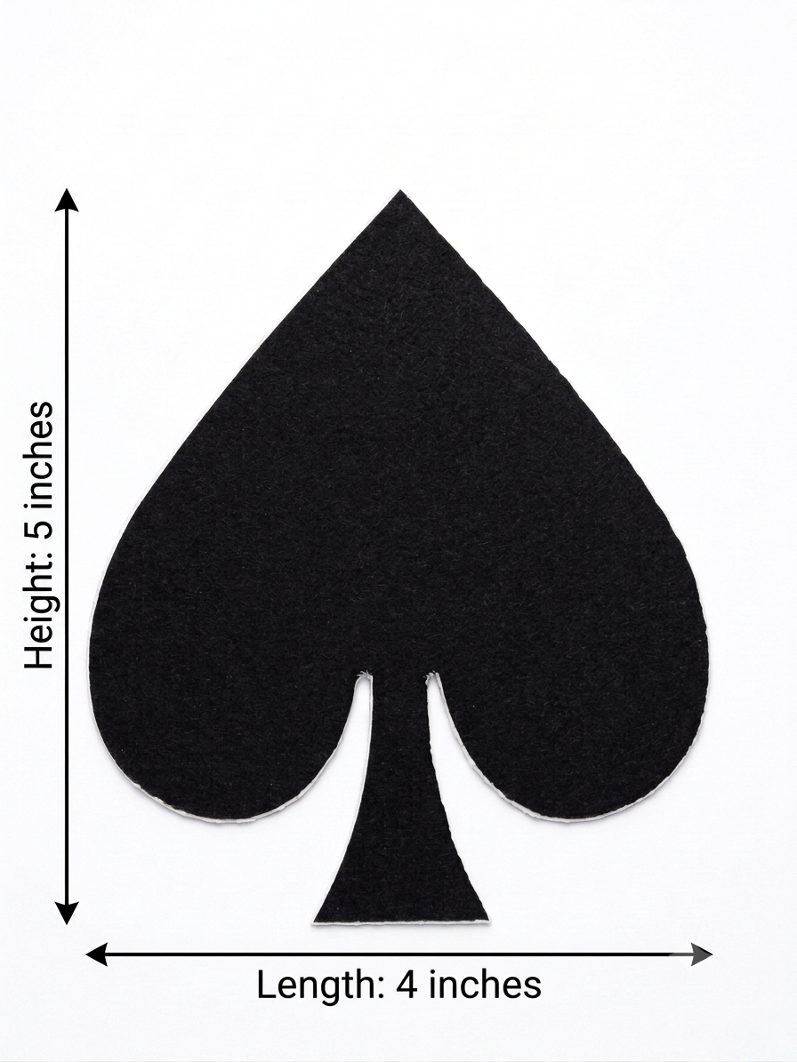 Coaster Bubble Guard Sheet Spade Shape Playing cards | 5 x 4 Inch Spade  Coaster Set | Decorative Table Coasters for Home, Parties & Game Nights