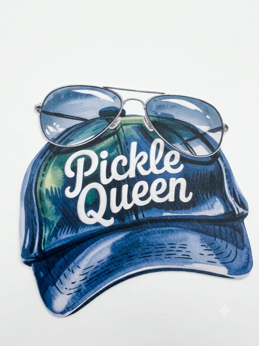 Premium Pickleball Theme Bubble Guard Sheet Cutouts CAP
