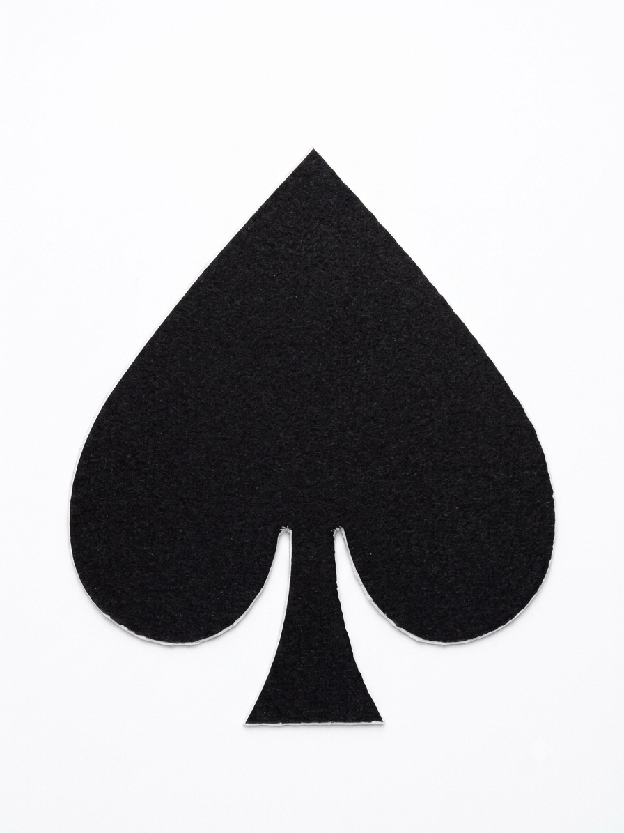 Coaster Bubble Guard Sheet Spade Shape Playing cards | 5 x 4 Inch Spade  Coaster Set | Decorative Table Coasters for Home, Parties & Game Nights