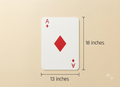 Playing Cards Theme Table Mat 13 x 18 Inch | Bubble Guard Sheet Placemat | Ace  Design | Dining Table, Tea Time & Home Decor Mat