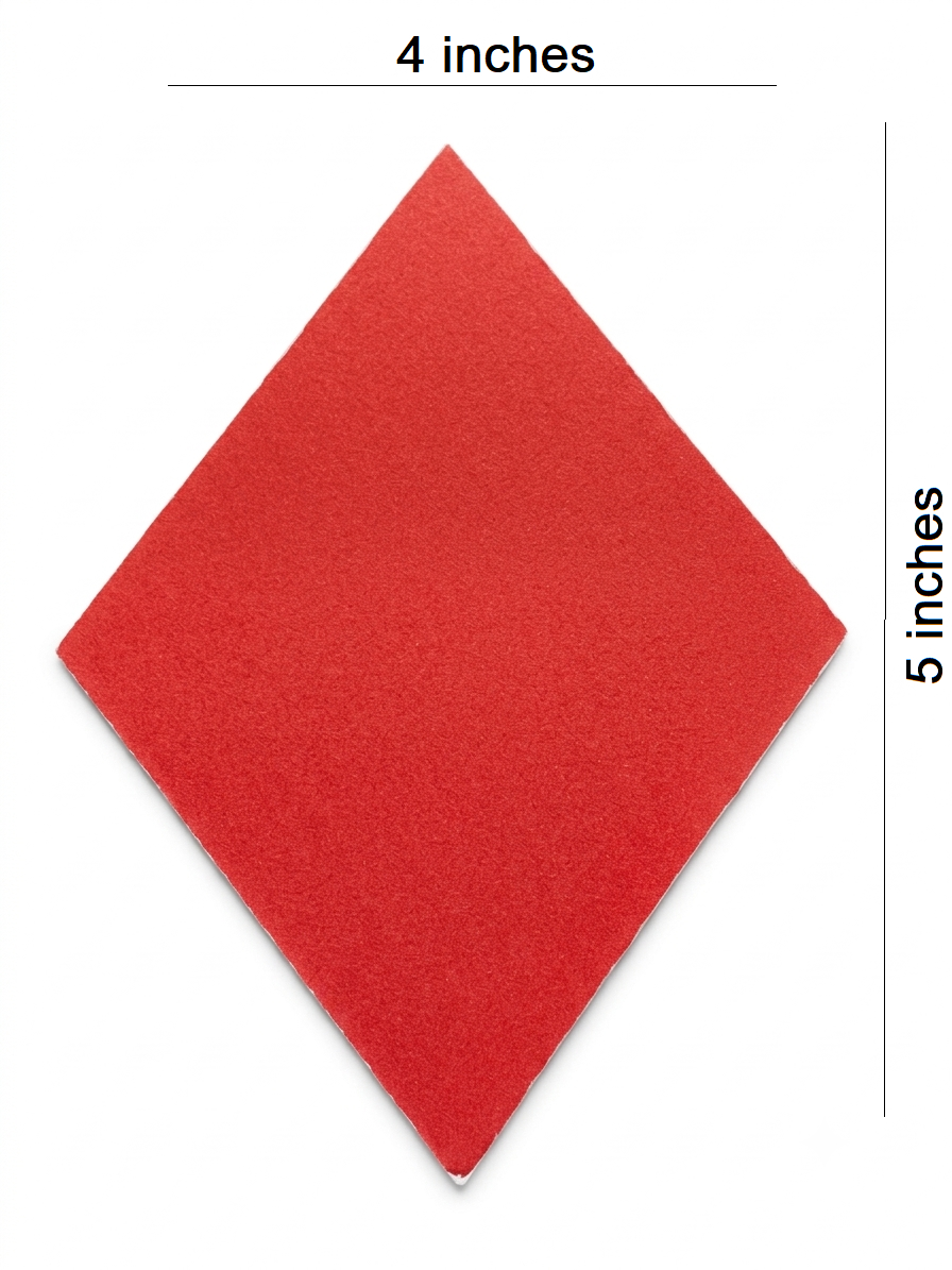 Coasters Diamond Shape Playing Card Bubble Guard Sheet | 5 x 4 Inch Diamond Coaster Set | Decorative Table Coasters for Home, Parties & Game Nights