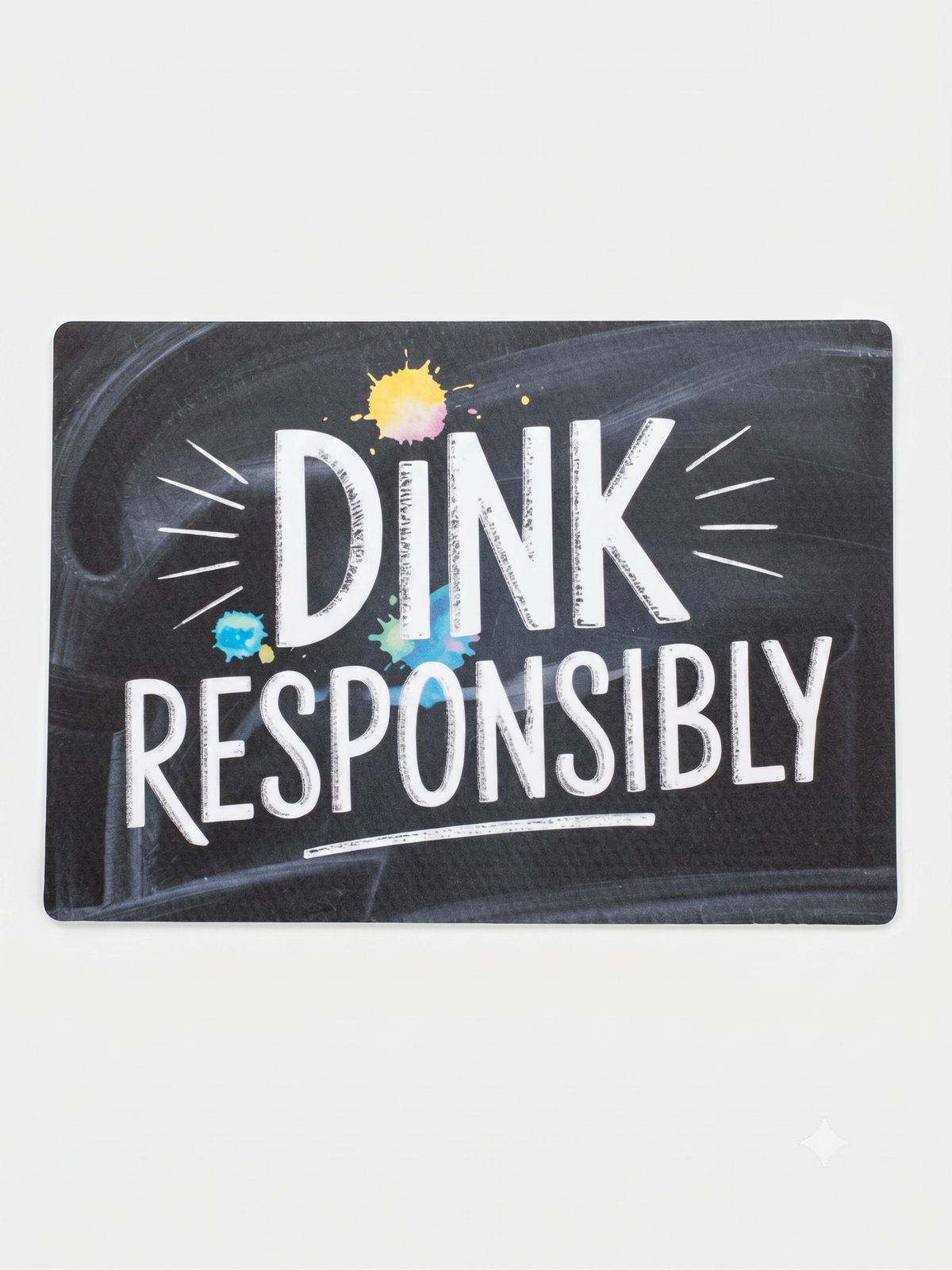 Premium Pickleball Theme Bubble Guard Sheet Cutouts / Dink Responsibly PickleBall Signs Cutout Party Decor