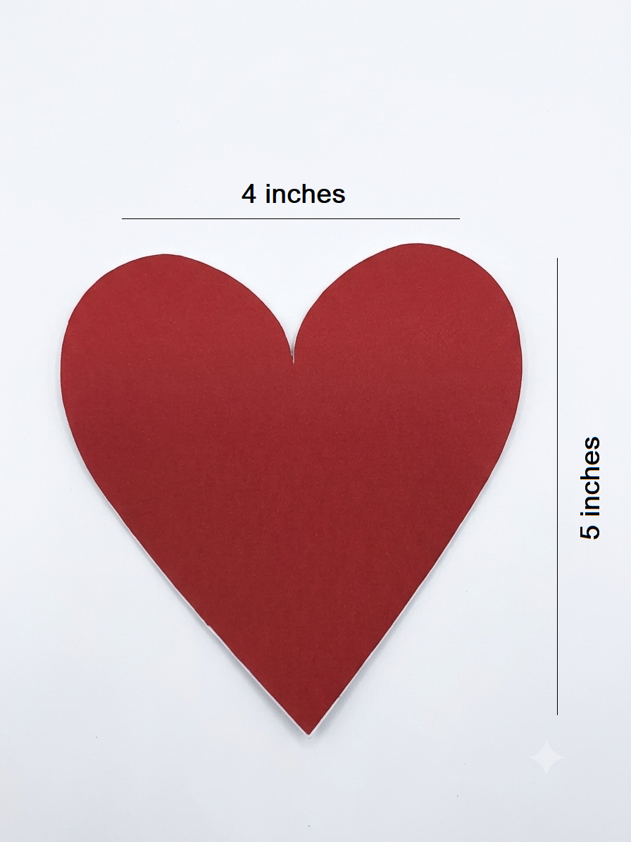 Bubble Guard Sheet Heart Shape Playing Card Coasters | 5 x 4 Inch Heart Coaster  | Decorative Table Coasters for Home, Parties & Game Nights