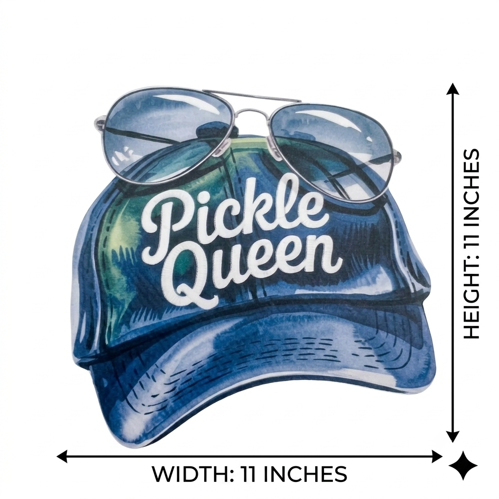 Premium Pickleball Theme Bubble Guard Sheet Cutouts CAP