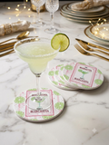 Mamacita Needs A Margarita" Funny Cocktail Drink Coaster | Durable, Lightweight, Moisture-Resistant & Washable Tabletop Protector for Home Bar, Kitchen, & Parties
