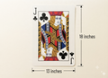 Playing Cards Theme Table Mat 13 x 18 Inch | Bubble Guard Sheet Placemat |  Jack Design | Dining Table, Tea Time & Home Decor Mat