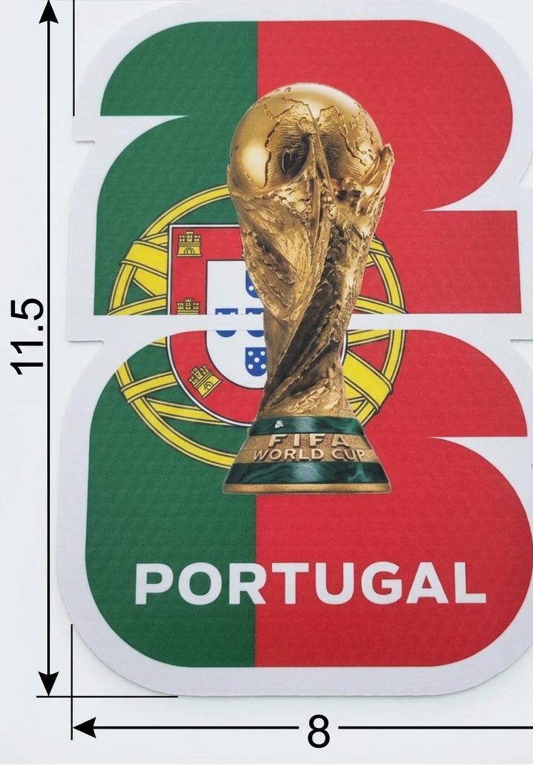 World Cup Country Cutout Bubble Guard Sheet 8 x 11.5 Inch – Spain, France, Argentina, Portugal & Brazil Flag Design – World Cup Football Soccer Theme Decorative Sheet