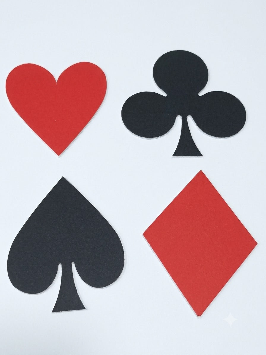 Coasters Diamond Shape Playing Card Bubble Guard Sheet | 5 x 4 Inch Diamond Coaster Set | Decorative Table Coasters for Home, Parties & Game Nights