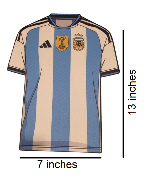 World Cup Argentina  Bubble Guard Sheet Cutout / Football World Cup Celebration & Jersey Wall Decor