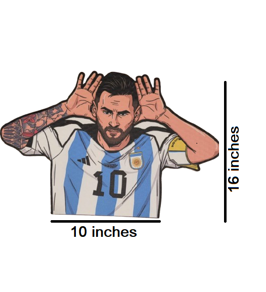 World Cup Argentina  Bubble Guard Sheet Cutout / Football World Cup Celebration & Jersey Wall Decor