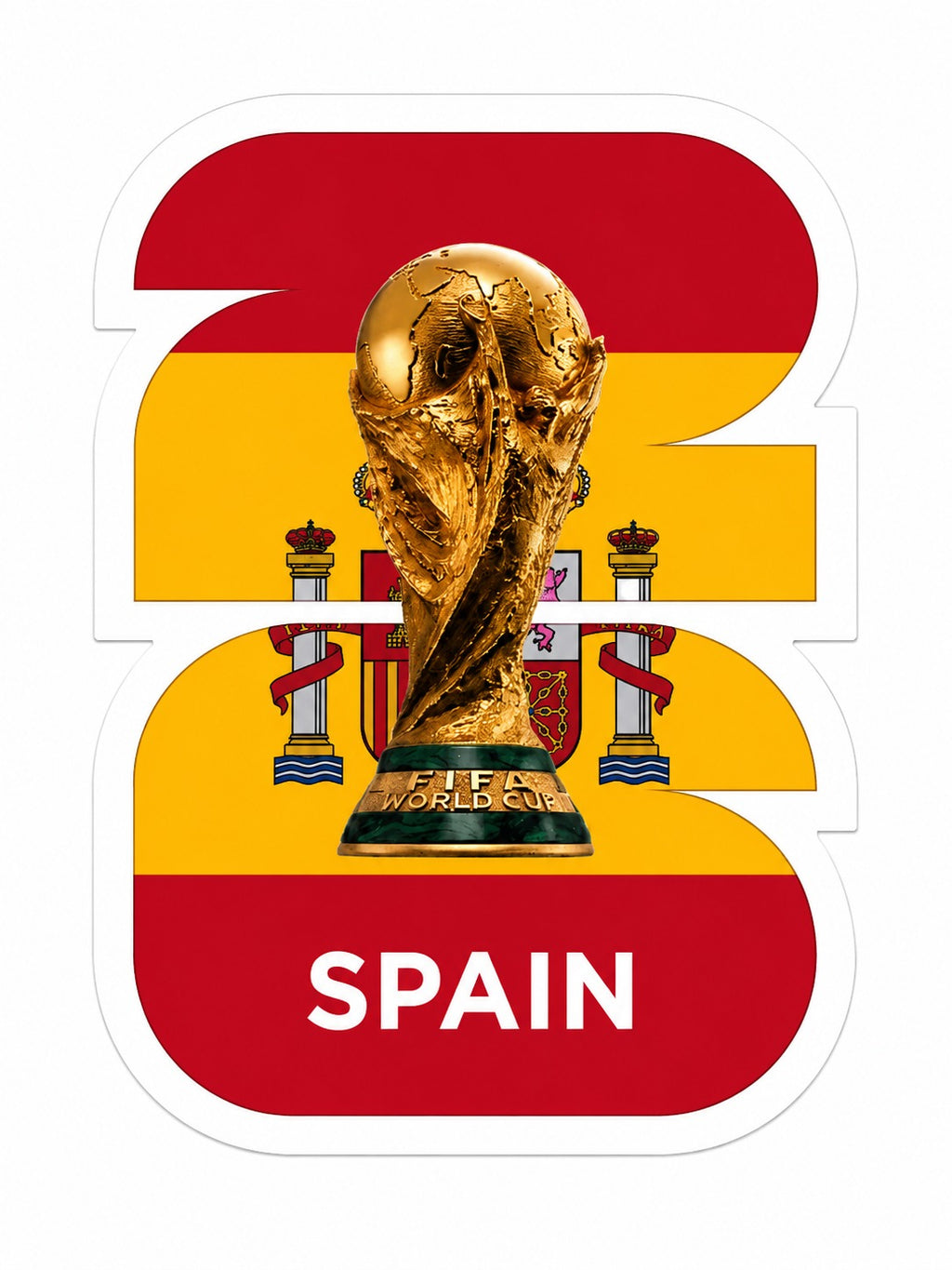 World Cup Country Cutout Bubble Guard Sheet 8 x 11.5 Inch – Spain, France, Argentina, Portugal & Brazil Flag Design – World Cup Football Soccer Theme Decorative Sheet