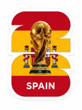 World Cup Country Cutout Bubble Guard Sheet 8 x 11.5 Inch – Spain, France, Argentina, Portugal & Brazil Flag Design – World Cup Football Soccer Theme Decorative Sheet