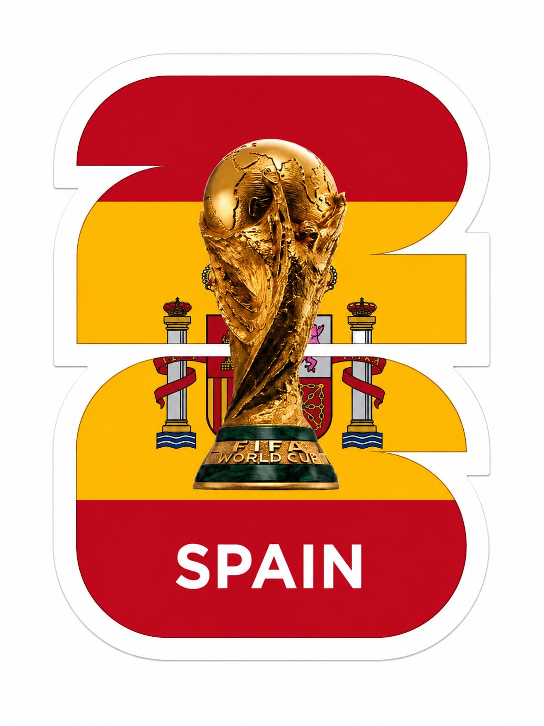 World Cup Country Cutout Bubble Guard Sheet 8 x 11.5 Inch – Spain, France, Argentina, Portugal & Brazil Flag Design – World Cup Football Soccer Theme Decorative Sheet