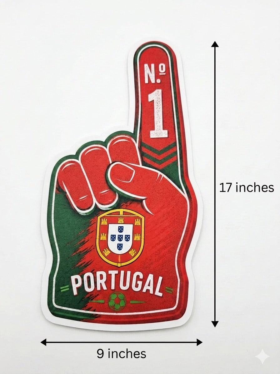 Portugal National Football Team Photo Booth Props – 10-Piece Handheld Fan Sign Set for Match Day & World Cup Parties/Football  celebration