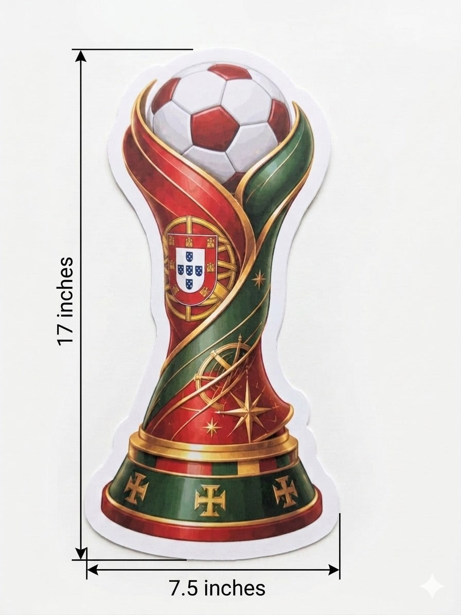 Portugal National Football Team Photo Booth Props – 10-Piece Handheld Fan Sign Set for Match Day & World Cup Parties/Football  celebration