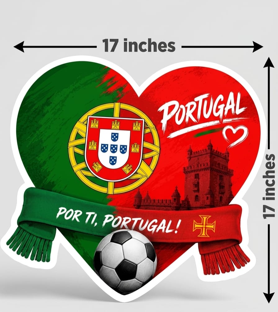 Portugal National Football Team Photo Booth Props – 10-Piece Handheld Fan Sign Set for Match Day & World Cup Parties/Football  celebration