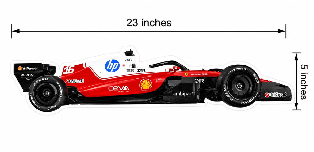 Racing Driver, Helmet, Car & LEC Charles Leclerc Ferrari F1 Bubble Guard Sheet Cutout  – Racing Driver, Helmet, Car & LEC Logo Wall Decor