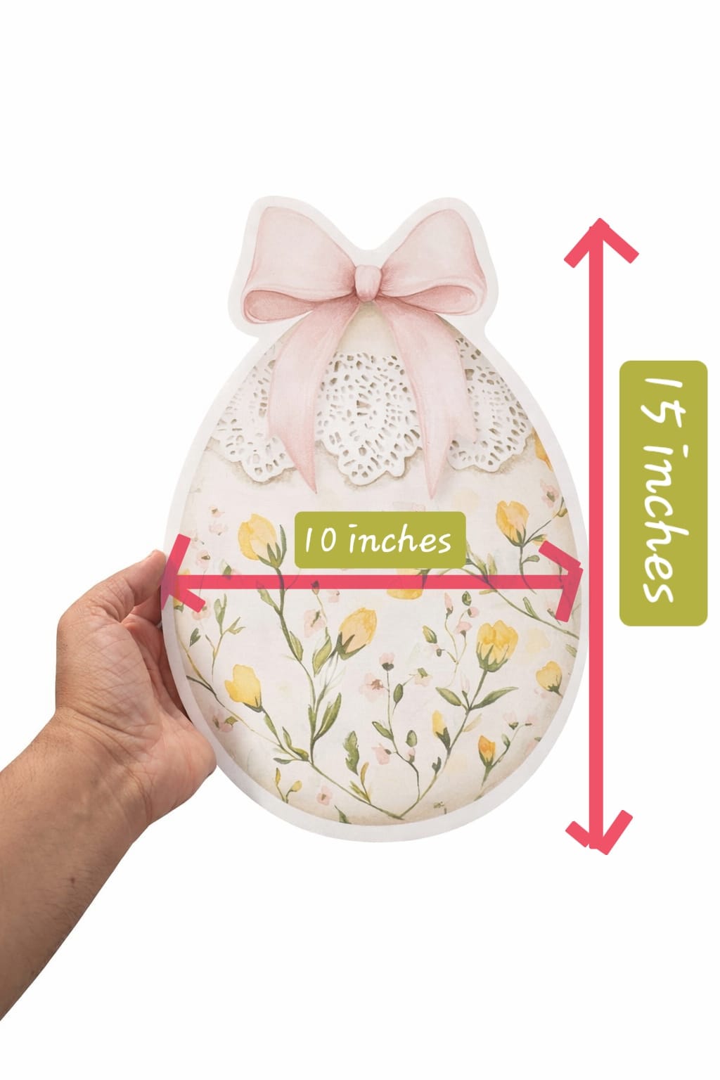 Easter Egg Shaped Bubble Guard Sheet Table Mats/ Pastel Spring Design/ Lightweight Decorative Placemats for Easter Dining Table & Party Decor