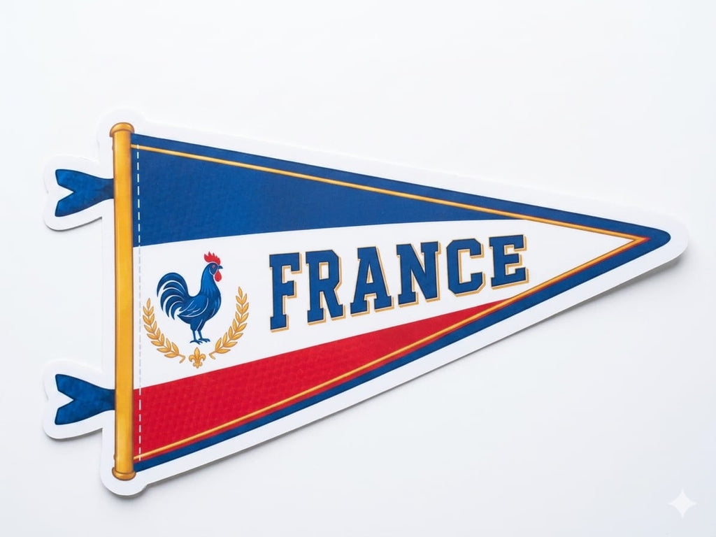 France National Football Team Party Photo Booth Props -  France Soccer Theme Cutouts with Wooden Sticks for World Sports Celebrations/France Football Photo Booth Props - Bubble Guard Sheet Cutout  World Cup, Euro & Sports Party Decorations