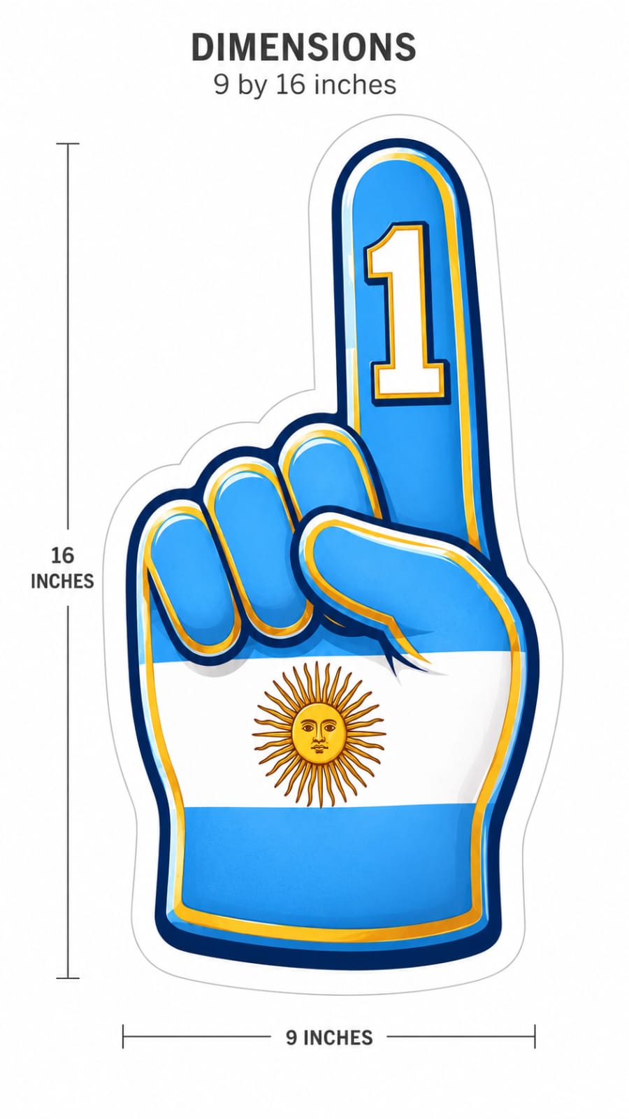 Premium Bubble Guard Sheet Cutouts Argentina Football Photo Booth Props - Premium Bubble Guard Sheet CutouTS for World Cup & Sports Fan Party Decorations