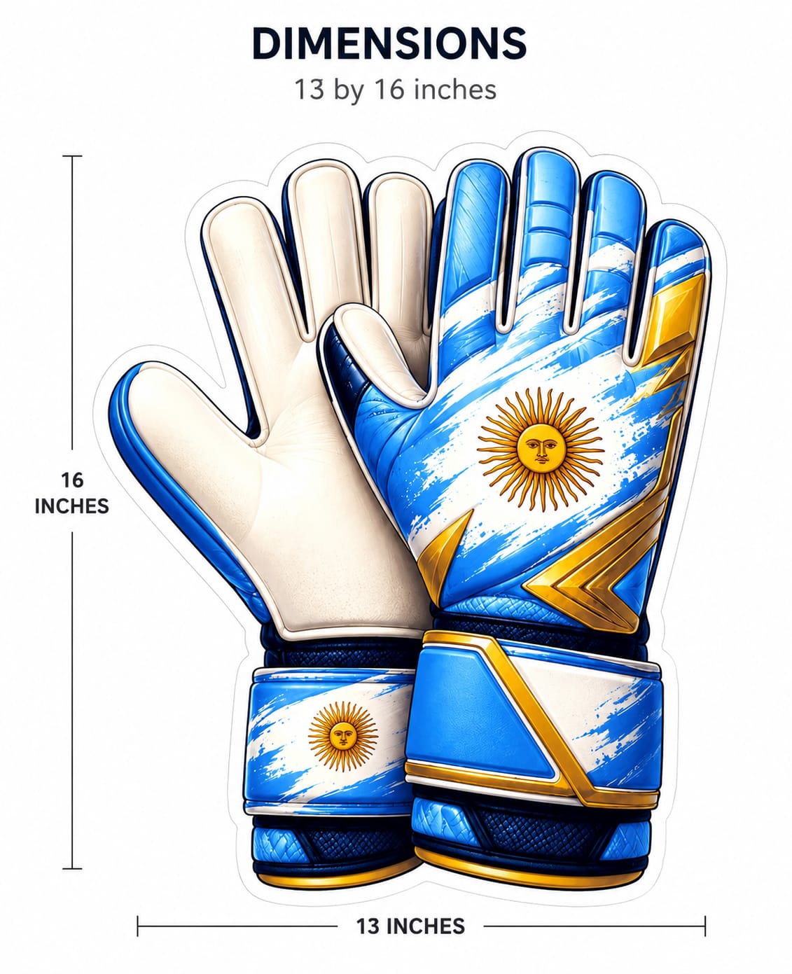 Premium Bubble Guard Sheet Cutouts Argentina Football Photo Booth Props - Premium Bubble Guard Sheet CutouTS for World Cup & Sports Fan Party Decorations