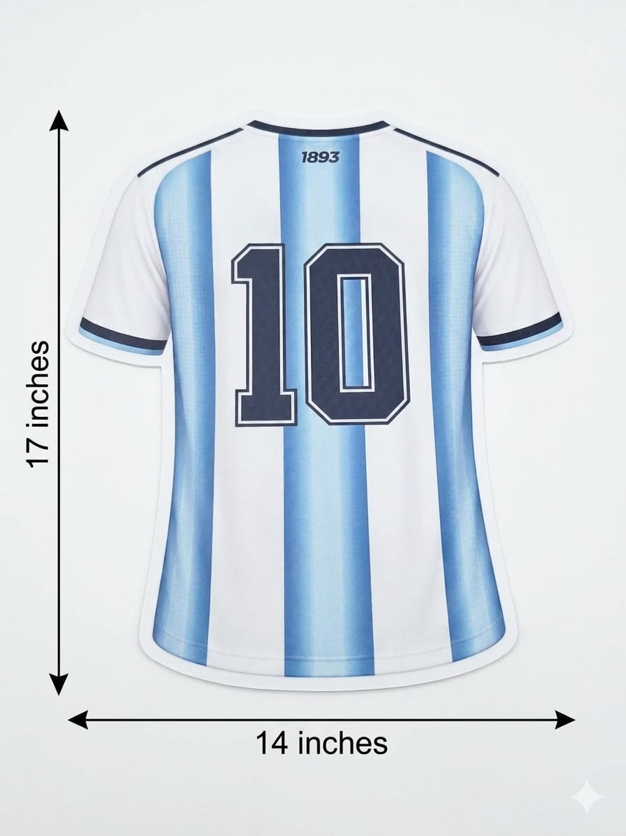 Premium Bubble Guard Sheet Cutouts Argentina Football Photo Booth Props - Premium Bubble Guard Sheet CutouTS for World Cup & Sports Fan Party Decorations