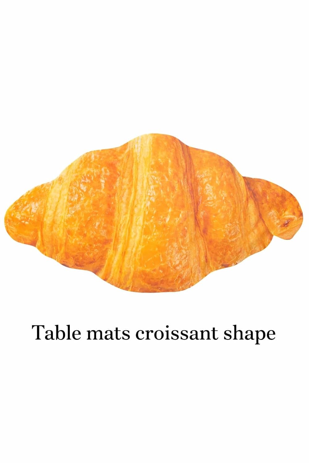 Croissant Shaped Table Mat – Waterproof Bubble Guard Placemat for Dining Table, Kitchen & Cafe Decor