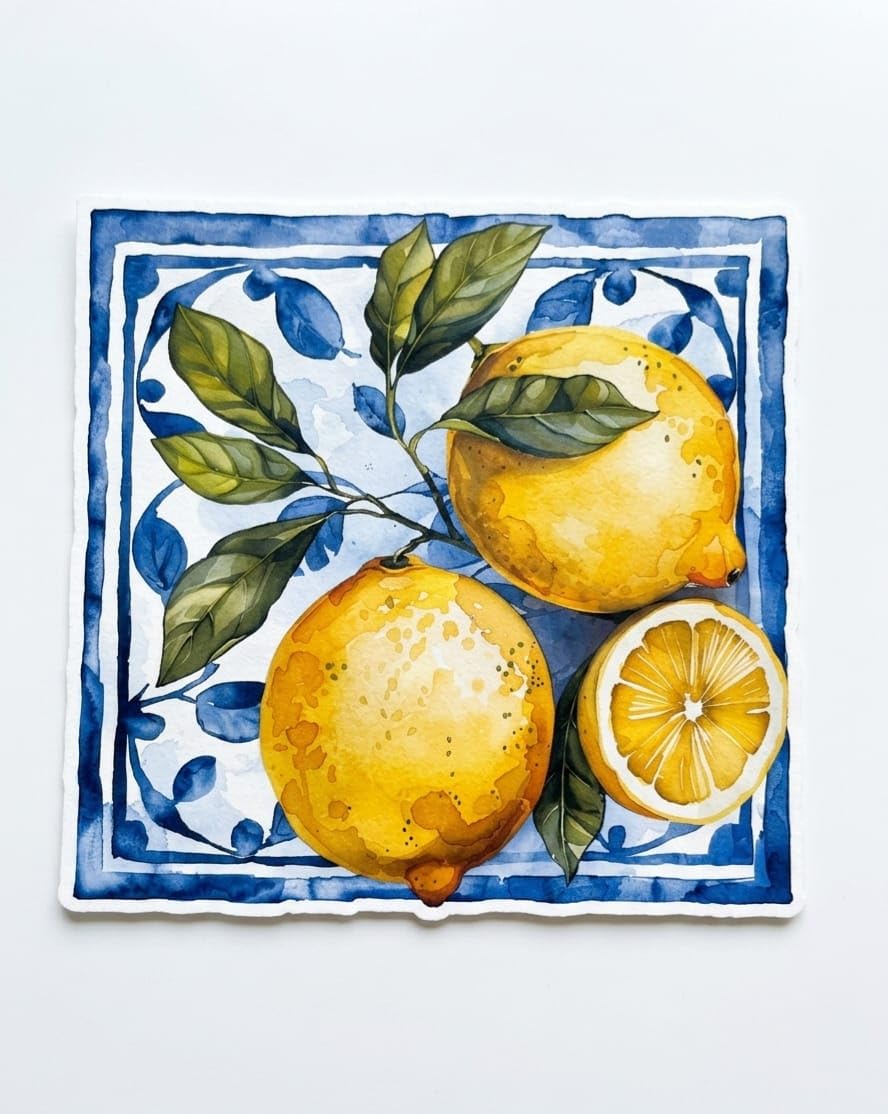 Lemon Bubble Guard Placemat Set | Waterproof Dining Table Mats | Decorative Kitchen Table  Mats