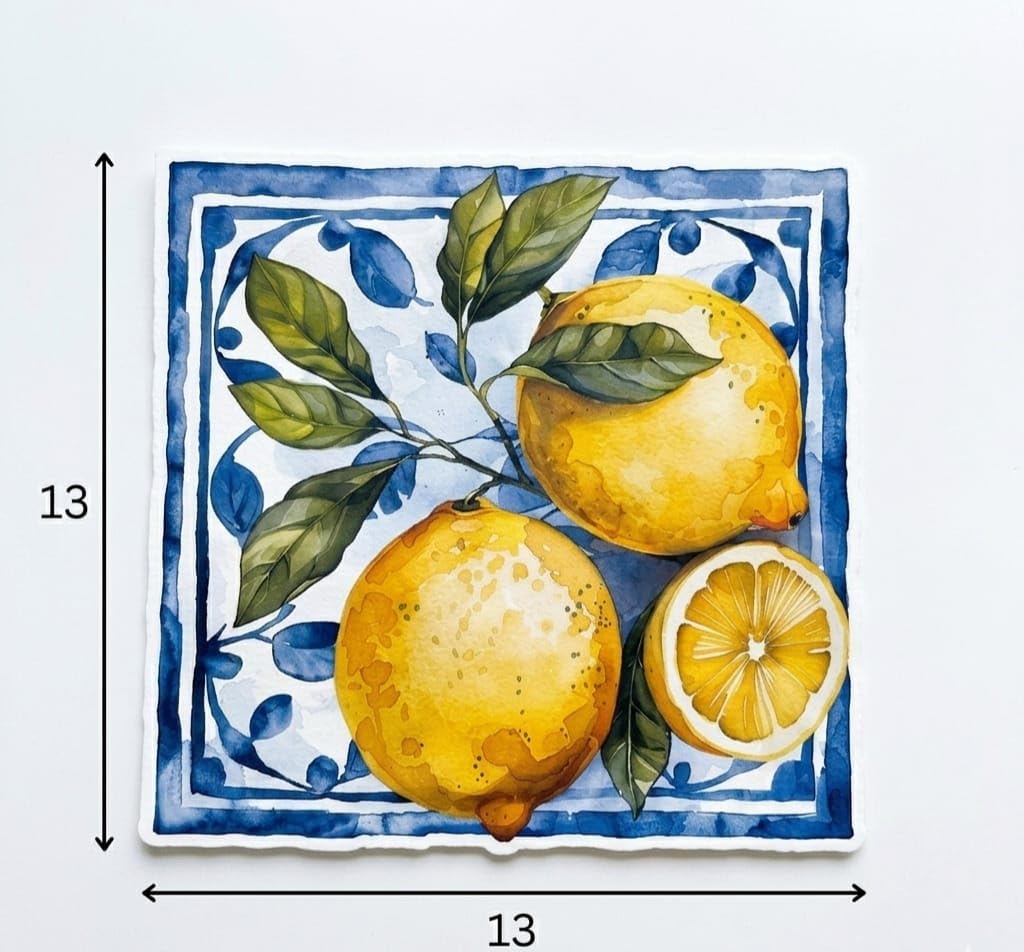 Lemon Bubble Guard Placemat Set | Waterproof Dining Table Mats | Decorative Kitchen Table  Mats