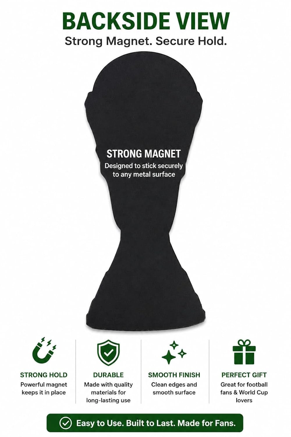FIFA World Cup Fridge Magnet – Football Trophy & Refrigerator Magnet for Sports Fans, World Cup Party Decor & Soccer Gift