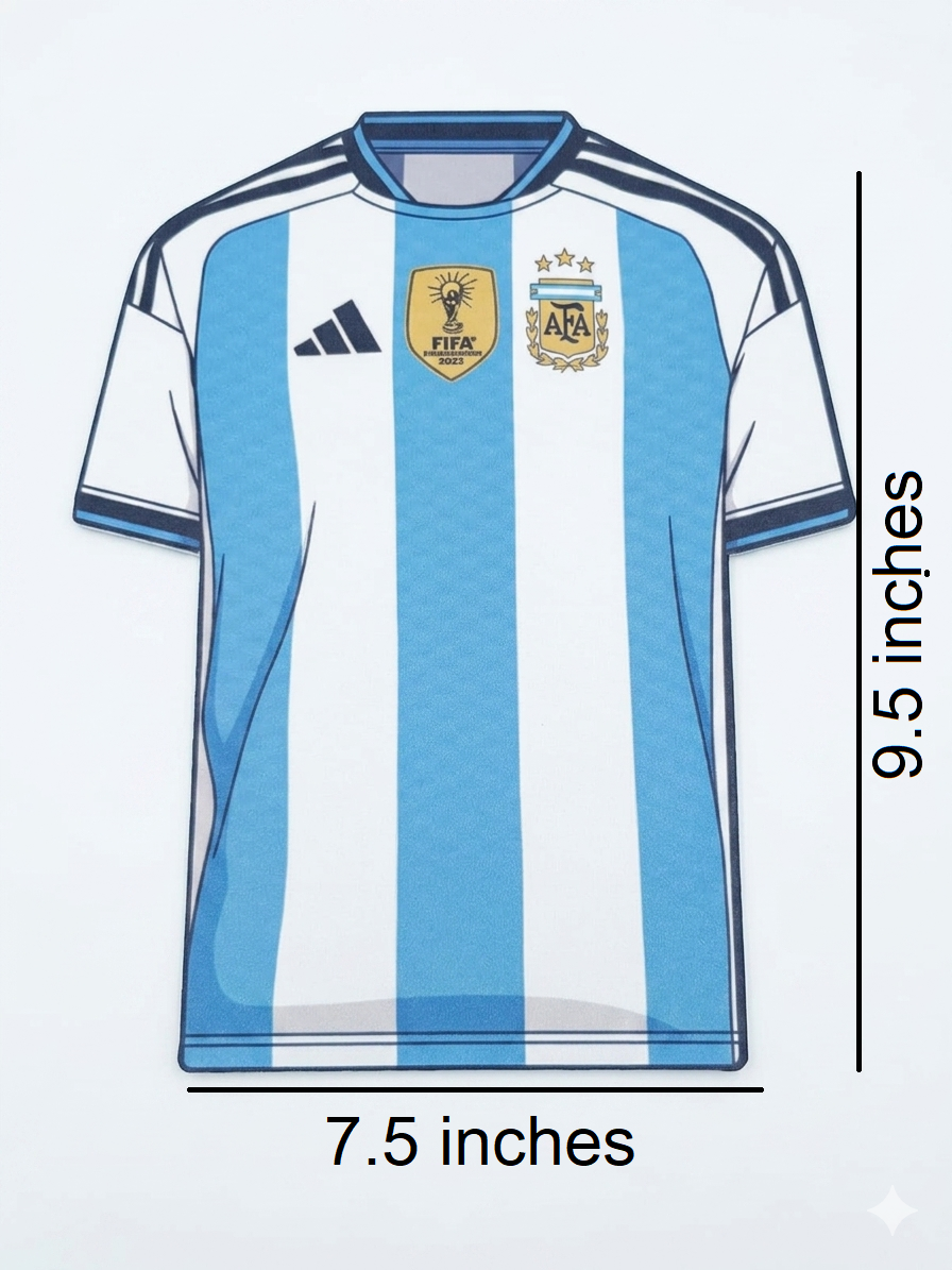 World Cup Argentina  Bubble Guard Sheet Cutout / Football World Cup Celebration & Jersey Wall Decor