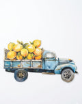 Lemon Truck Cutout Table Mat Bubble Guard Sheet | Waterproof Decorative Dining & Kitchen Placemat (Set of 2)